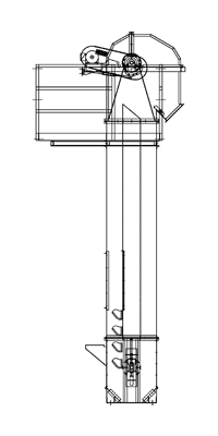 Bucket Elevator - technical drawing